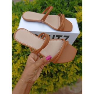 sandália rasteirinha feminina  trançada delicada para todas ocasião em Oferta na Shopee