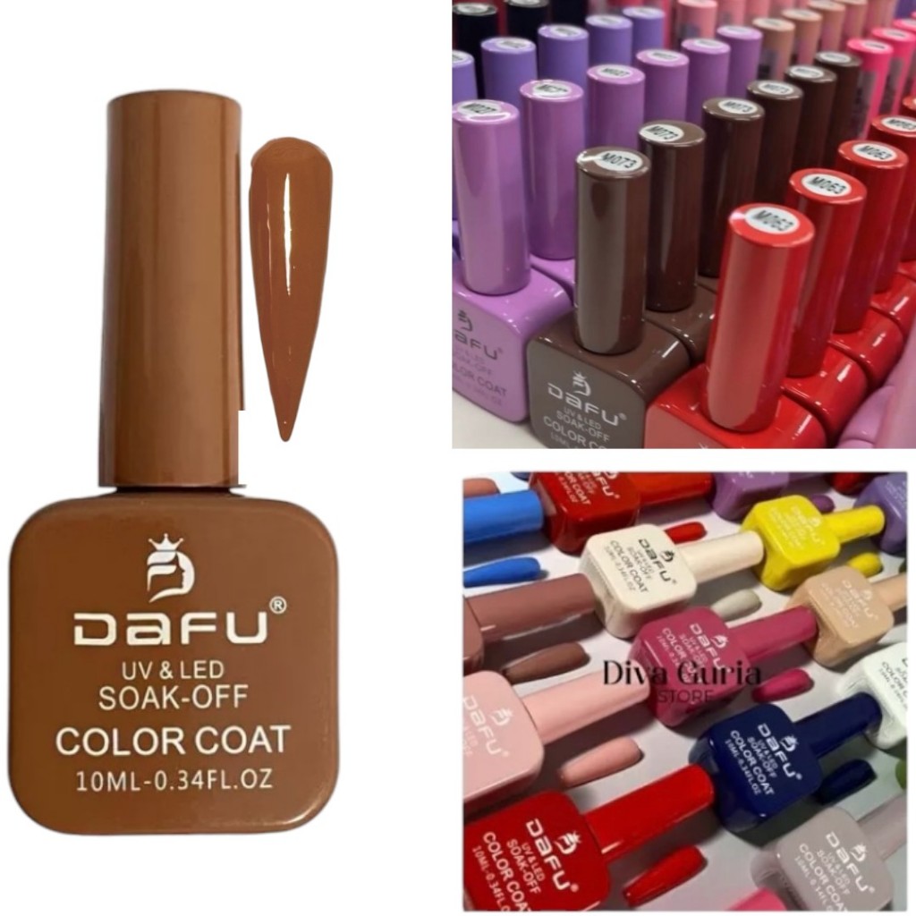 Esmalte em Gel 10 ML - Dafu - ANVISA - Secagem Led UV -Perfeita Cobertura