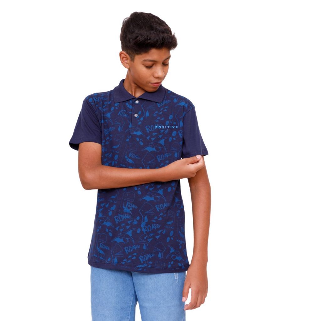 Camiseta  infantil masculina golo polo do 10 ao 16