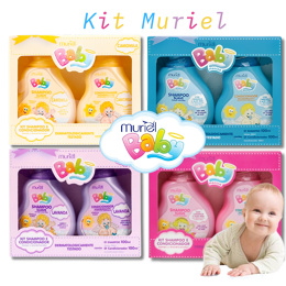 Kit Higiene Infantil Muriel baby Shampoo + Condicionador 100ML - (ESCOLHA O SEU) Embalagem Presente