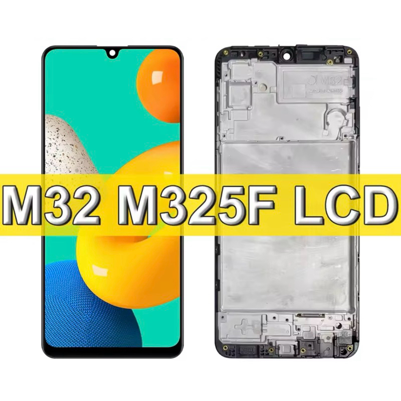 Tela Display Frontal Lcd Para Samsung Galaxy M32 SM-M325F Com Aro Pronto Entrega + Película 3D