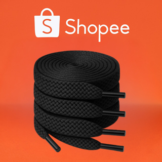 Kit 2 Cadarço 120cm Achatado Preto Branco 8mm – Ideal para Tênis e Sapatênis em Oferta na Shopee