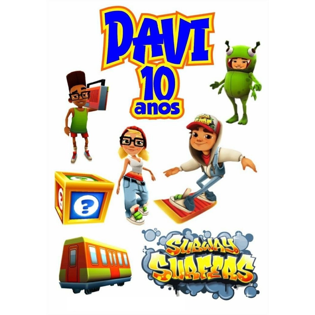 Topo de Bolo Subway Surfers - Comprar com Melhor Preço em Padaria