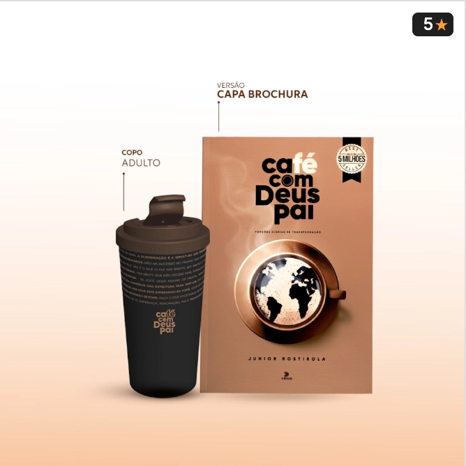 Devocional Café com Deus Pai 2025/ Capa brochura + Copo