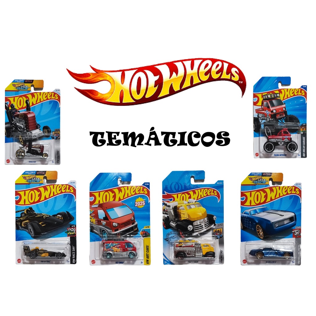 Miniaturas Hot Wheels - MINIS TEMÁTICAS!!! -  Escolha o seu em Oferta na Shopee