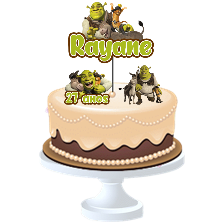 TOPO DE BOLO TEMA SHREK - FESTAS, ANIVERSÁRIOS, ENFEITES DE MESA, ENFEITES DE BOLO, DECORAÇÃO DE MESA, MESVERSÁRIO em Oferta na Shopee