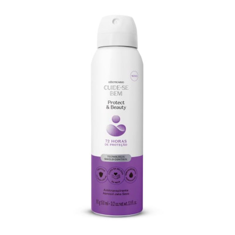 Desodorante Antitranspirante Aerosol Cuide-se Bem Protect And Care 90g/150ml O Boticário