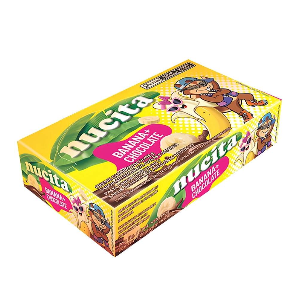 Creme Banana + Chocolate 10g C/48 Unidades Nucita em Oferta na Shopee