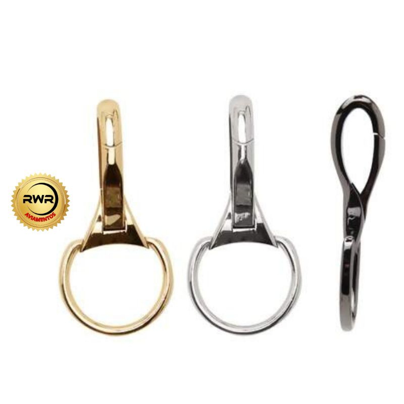 6 unid Mosquetão Grande para bolsa 3,3 x 8,3cm Marca: Circulo
