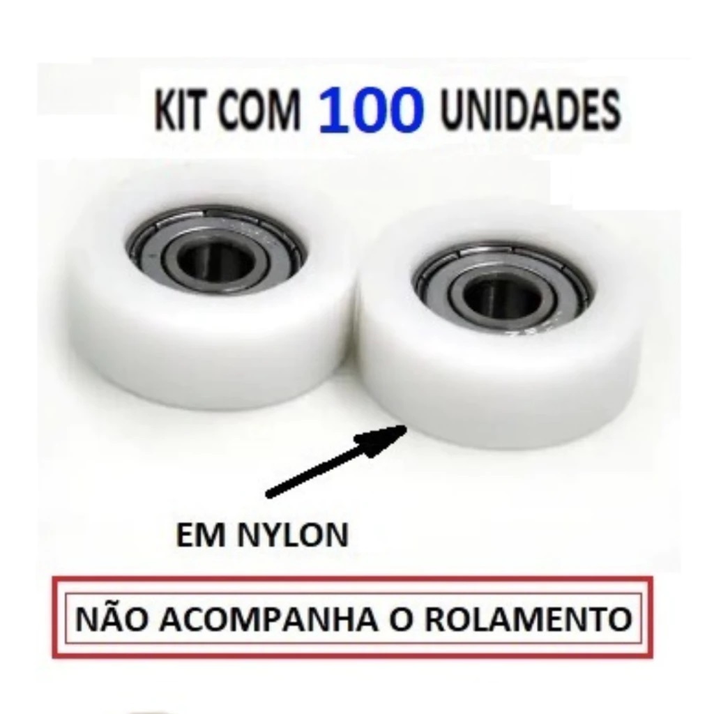 KIT com 100 CALÇOS para Rolamento 608