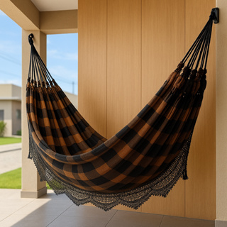 Rede de Dormir Casal 100% Algodão Reforçada 4,50m – Luxo e Conforto Modelo Jaguaruana em Oferta na Shopee