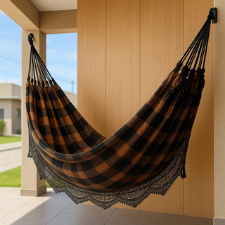 Rede de Dormir Casal 100% Algodão Reforçada 4,50m – Luxo e Conforto Modelo Jaguaruana