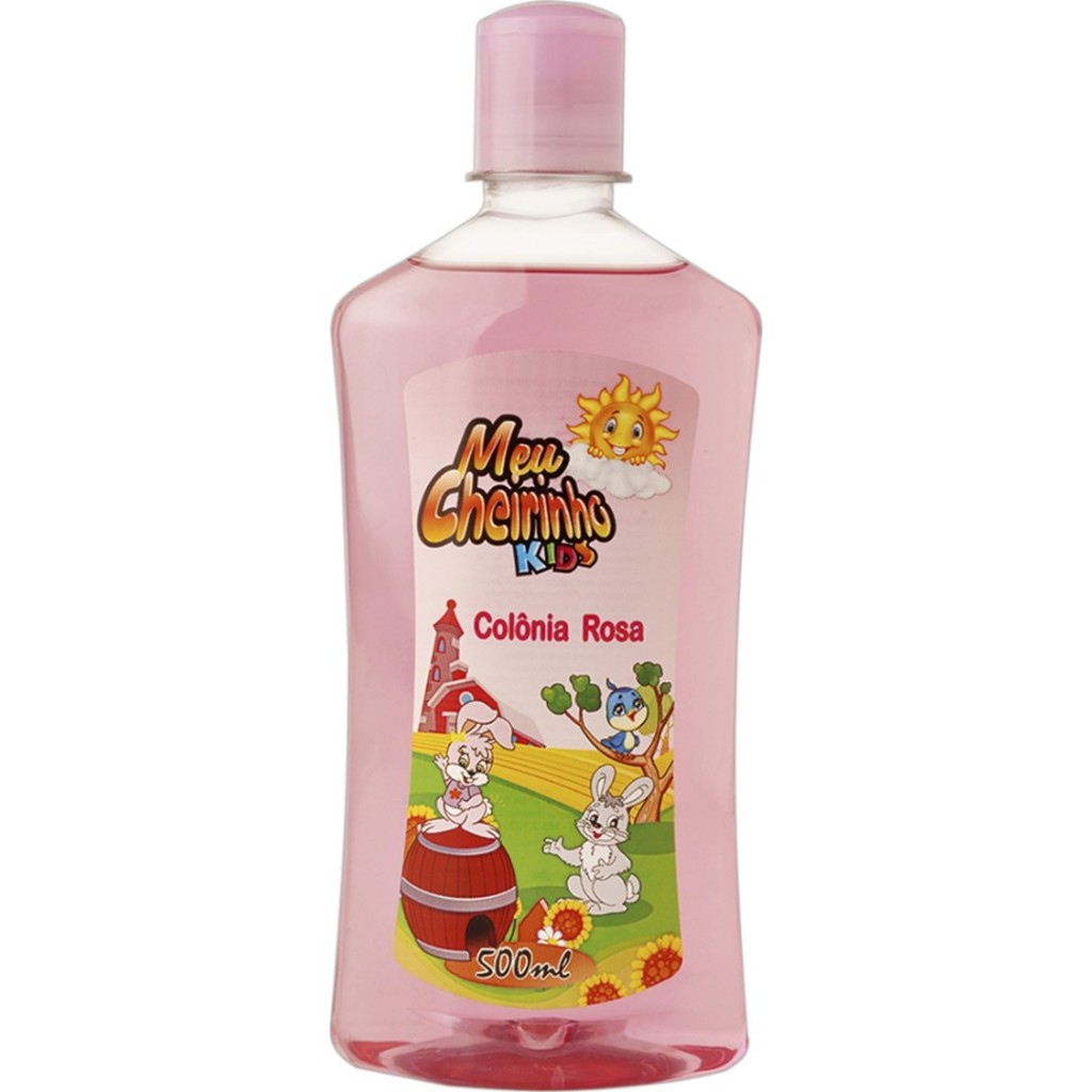 Colónia Infantil Meu Cheirinho Kids Rosa 500ml Deo Perfume