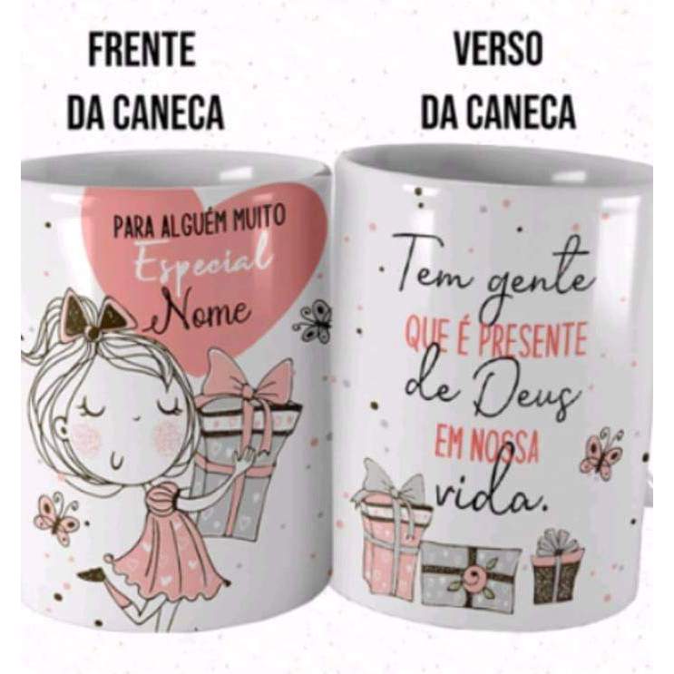 Caneca Personalizada Presente de Deus com Nome – Presente Aniversário, Amiga, Mãe ( 5 )