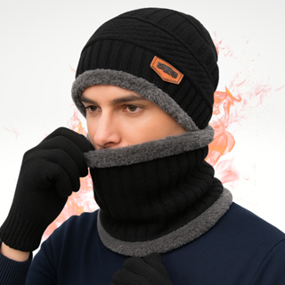 Kit Frio Inverno Touca Gorro + Luva Touch Celular + Cachecol Quente Masculino Feminino Macio Confortável em Oferta na Shopee