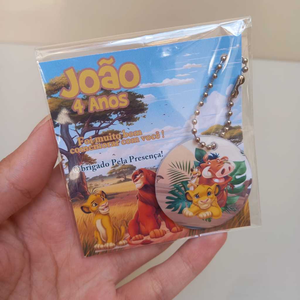 Chaveiros Personalizados - Rei Leão - Lembrancinha Aniversário, Lembrancinha Maternidade, Chá de Bebê