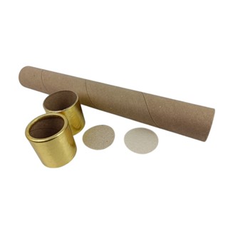 LP FORMATURAS Canudo de formatura kraft crú tampa dourada 10 peças em Oferta na Shopee