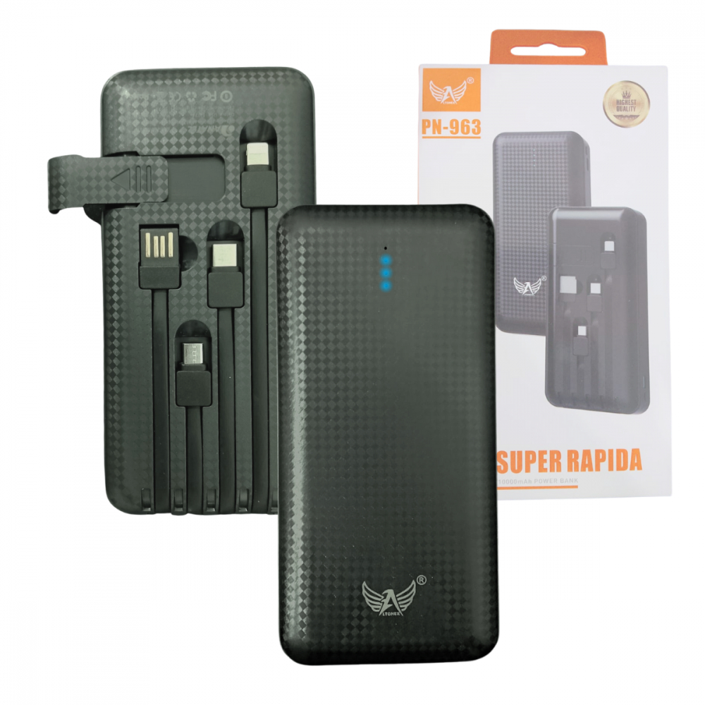 Carregador Portátil Original PowerBank 10000mAh-20000mAh Turbo 04 Saídas power bank Original- Anatel