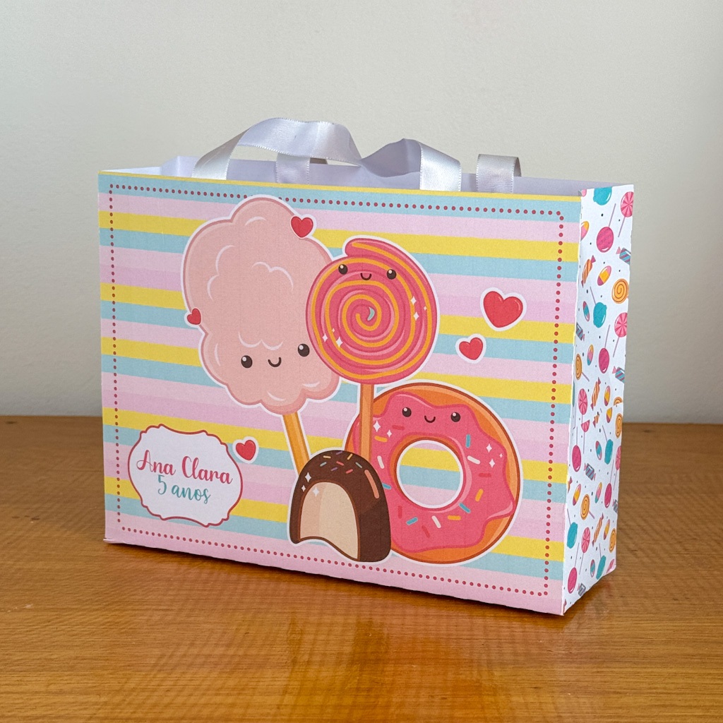 Sacolinha Surpresa Personalizada Confeitaria \ Lembrancinhas \ Festa infantil \ Aniversário