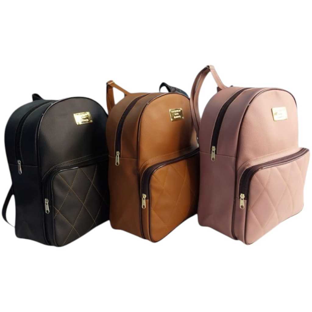 Bolsa Mochila feminina de Couro ecologico. MODA PREMIUM Bolsas femininas de moda