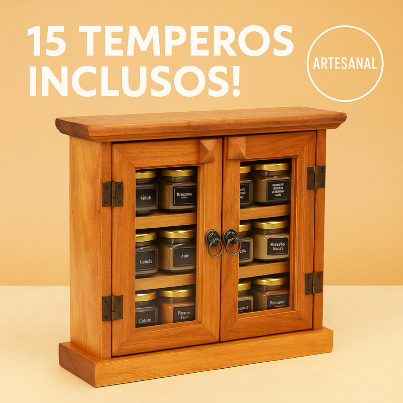Porta Temperos Madeira Armário: Onde Comprar | BuscaProdutos