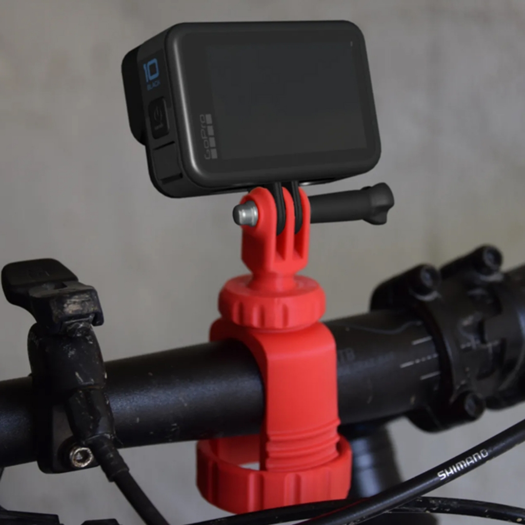 Suporte  Guidão Canote Gopro Action Cam Bike Moto Adaptador Universal Prender