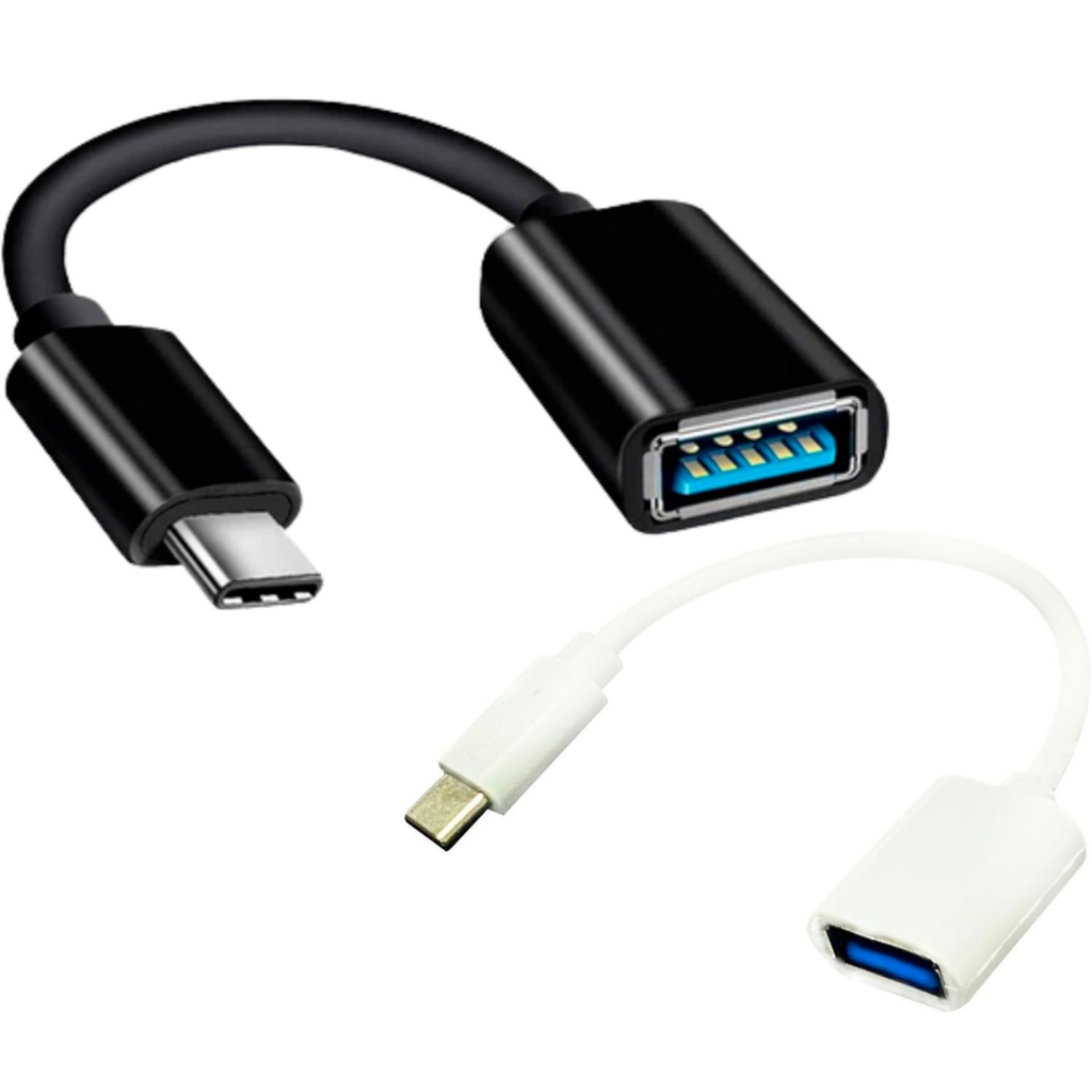 Cabo Adaptador USB Otg Fêmea Tipo C Macho para Pendrive Usb Celular Tablete Notebook
