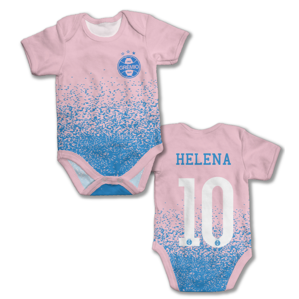 Body bebê grêmio outubro rosa 2021 personalizado com nome em Oferta na Shopee