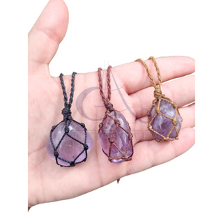 Colar de Ametista Natural na Redinha – Pedra da Espiritualidade, Proteção e Intuição em Oferta na Shopee