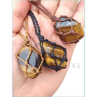 Colar de Olho de Tigre Natural na Redinha – Pedra da Força, Proteção e Vitalidade em Oferta na Shopee