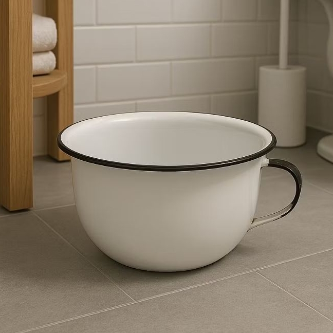 Urinol Pinico Adulto Idoso Esmaltado Capacidade 3,20 Litros