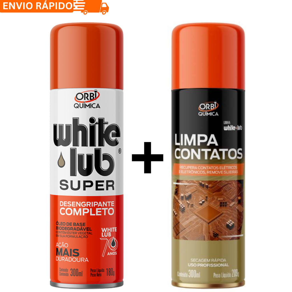 KIT DESENGRIPANTE + LIMPA CONTATO ORBI 300ML