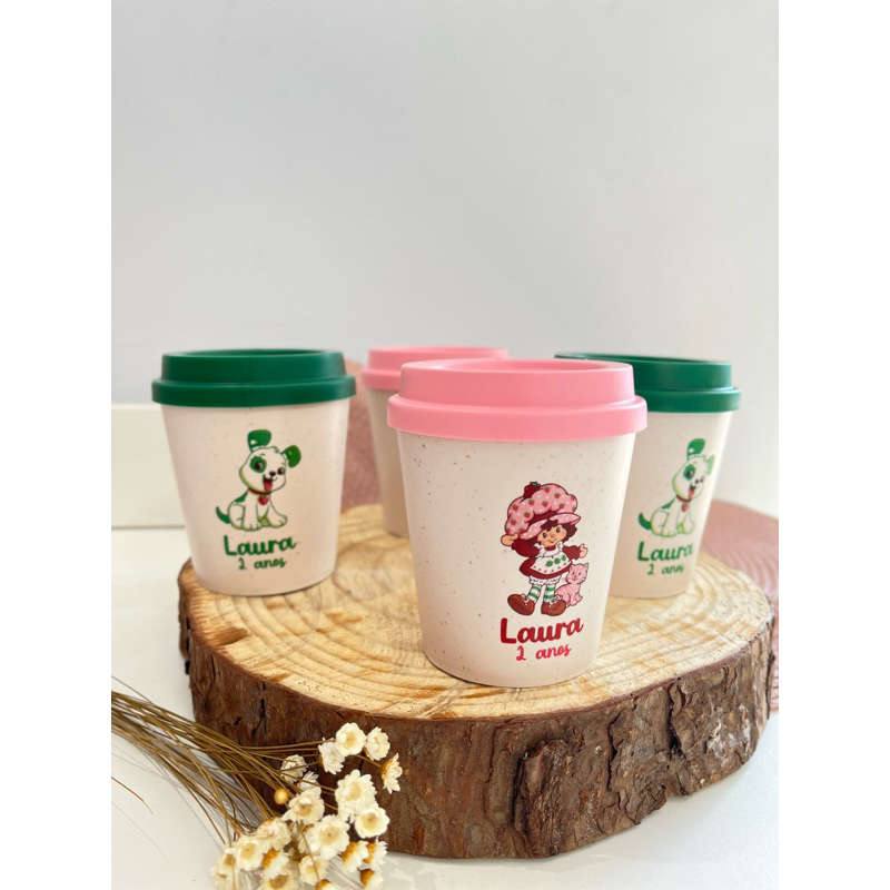 Copo Mini Bucks Personalizado Moranguinho Baby Moranguinho Vintage - 250ml Lembrancinha de aniversário em Oferta na Shopee