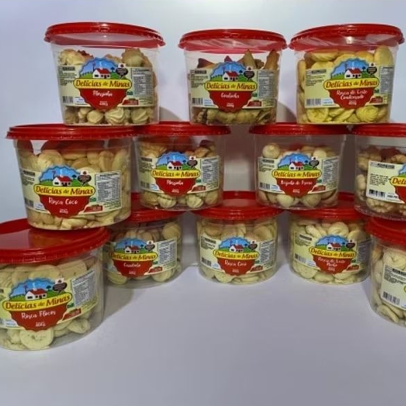 12 potes de 400 gramas Caixa De Bolachas/Biscoitos Deliciosos Amanteigados atacado promoção Qualidade Premium