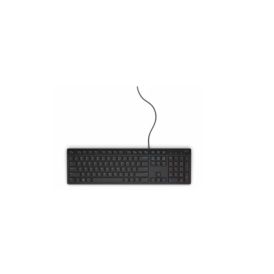 Teclado Multimídia Dell, ABNT2, Preto - KB216 Usado