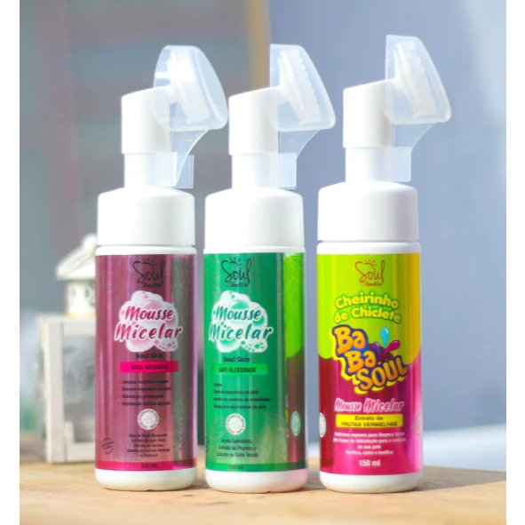 Mousse Micelar – Soul Skin Rosa Mosqueta Pump Espuma – 150ML em Oferta na Shopee