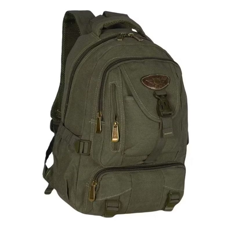 MOCHILA EM LONA PRETA ORIGINAL KVN REFORÇADA MASCULINA UNISSEX TRABALHO ESCOLA FACULDADE.. em Oferta na Shopee