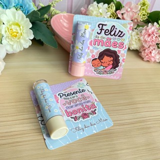 10/20/30 Lembrancinhas para Dia das Mães Cartão + Adesivos  (NÃO ACOMPANHA MANTEIGA DE CACAU) em Oferta na Shopee