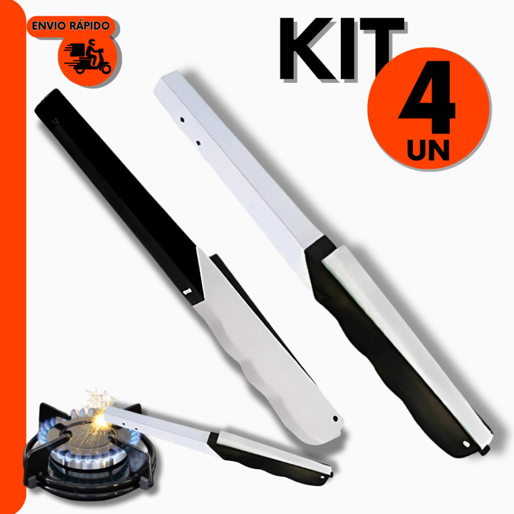 Kit Acendedor de Fogão à Pedra Premium Multidisparo Do Chef de Cozinha P/ Restaurante Bar Cozinha