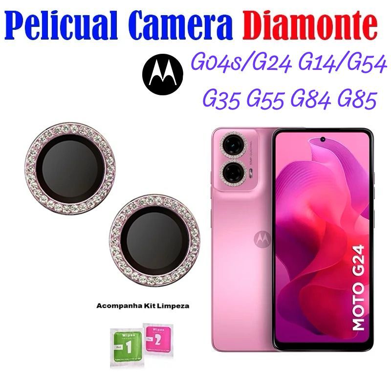 Kit (2*PCS) Películaâmera Diamonts Ce G04S/G24 G35/G75 G55 G56G84 G85 G86 MOTOROLA Protetor Da Lente Brilho em Oferta na Shopee