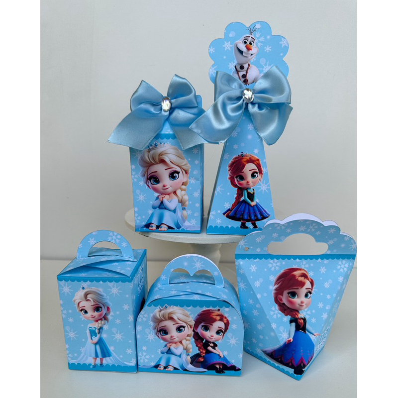Kit Personalizados Frozen Baby Cute Elsa Anna Baby Lembrancinha Caixinha (Informe nome e idade no chat)