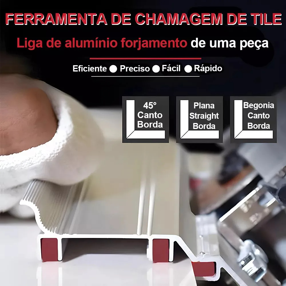 Guia Para Corte Em 45 Graus Meia Esquadria Chanfro Serra Mármore Circular Base Suporte Trilho Gabarito Porcelanato Pisos — imagem 2 de 2