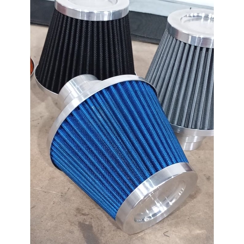 FILTRO DE AR ESPORTIVO MONO FLUXO GRANDE LAVÁVEL + ABRAÇADEIRA em Oferta na Shopee