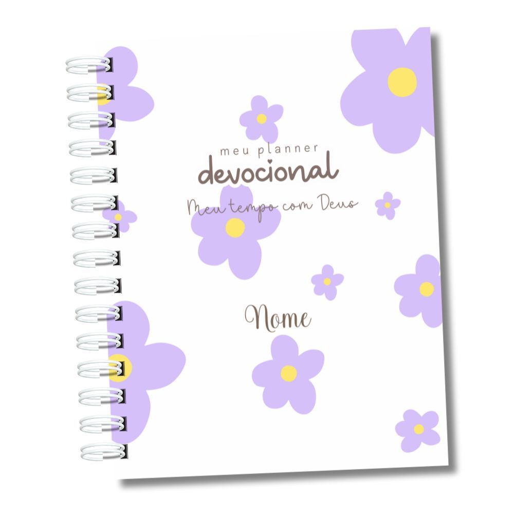 Planner Caderno Diário Agenda Devocional Evangélico Comunhão Espiritual Fé Presentes Mães Amigas Aniversários