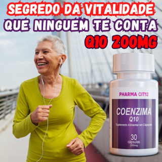 Suplemento Coenzima Q10 200mg 30 Caps  Ubiquinona Cardiovascular e Energia Natural de Alta Potência em Oferta na Shopee