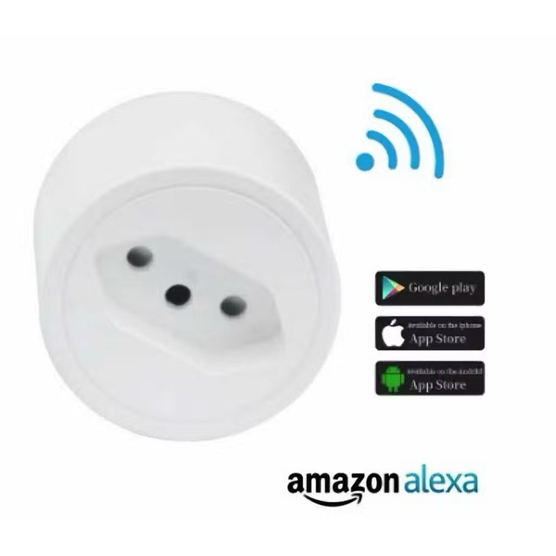 Tomada Inteligente Wifi Novadigital 16A Medidor Consumo Energia Alexa Google Tuya Smart Life Bivolt LSPA3
