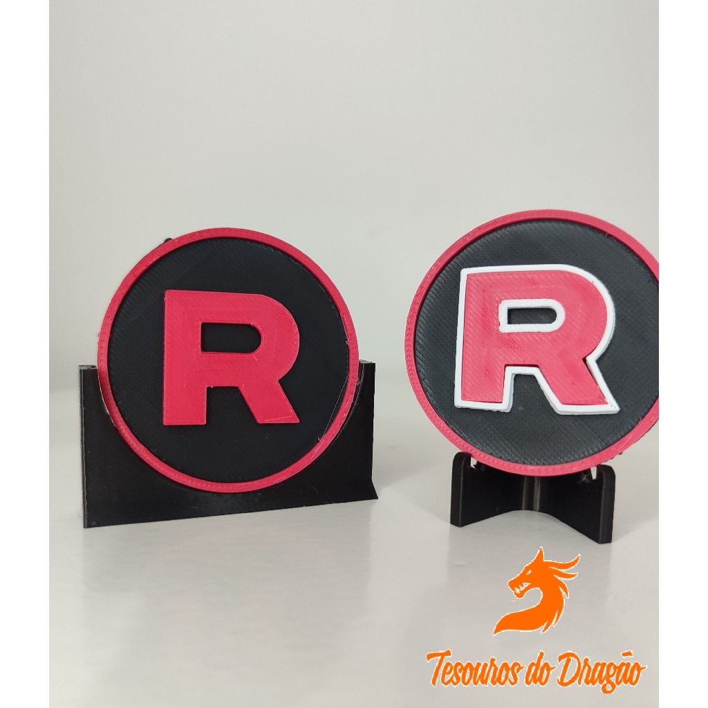 Moeda da Equipe Rocket 50mm | Personalizável | Moeda Pokémon TCG