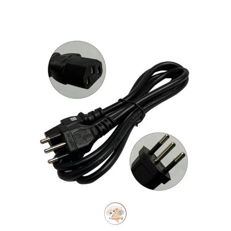 Cabo de Força Tripolar 1.8m Inova Kv-557 | Compatível PCs, Monitores e Fontes | Padrão Brasileiro