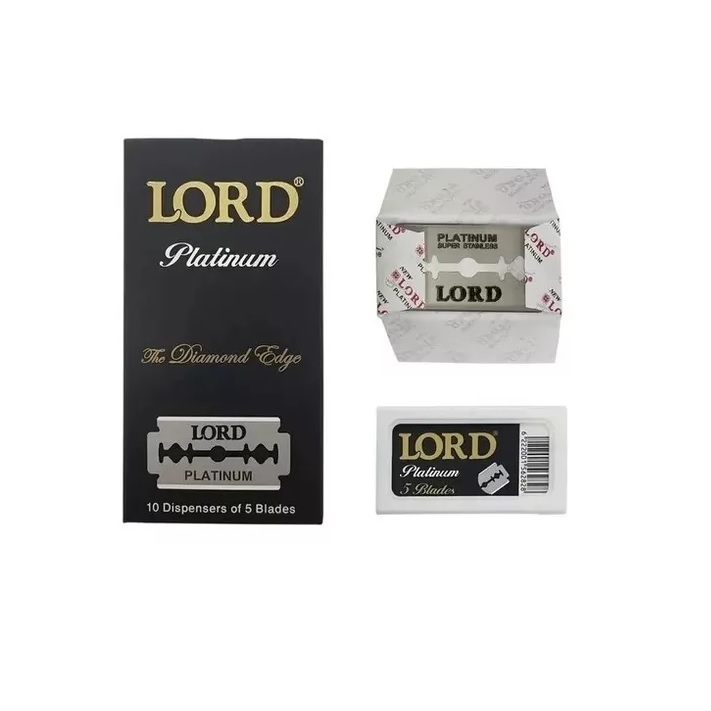Lâmina De Barbear Lord Diamond Black Platinum Caixa 250 Unds