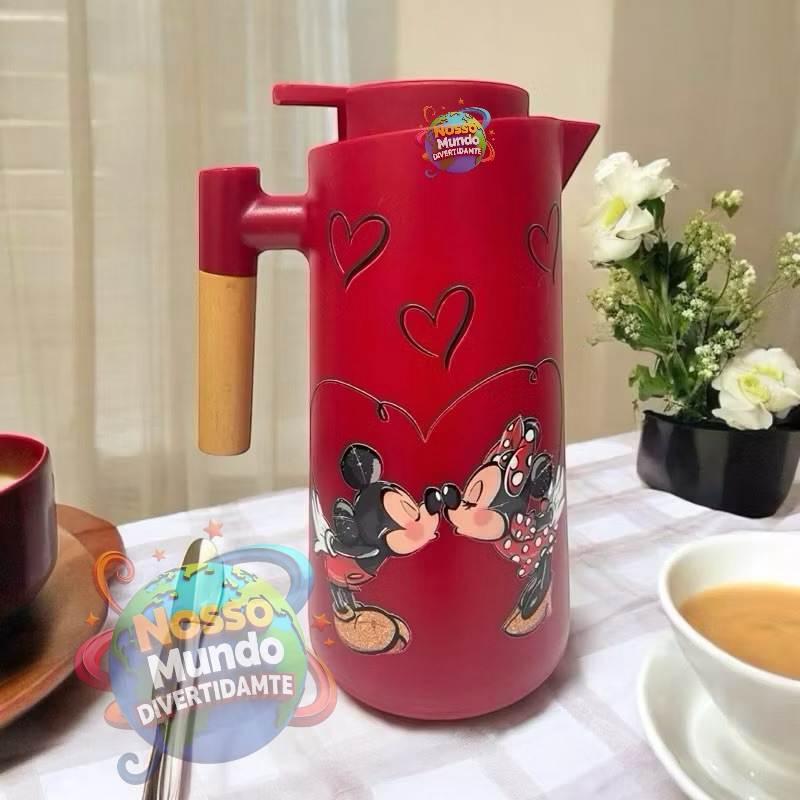 Garrafa de Café Mickey e Minnie